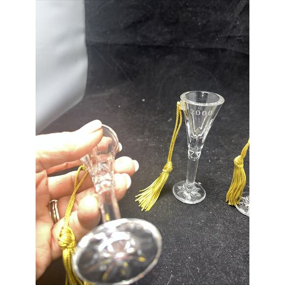 2000 Gorham Lady Anne Martini Glass Ornament Lenox Lead Crystal Made Germany (5) - Picture 5 of 6